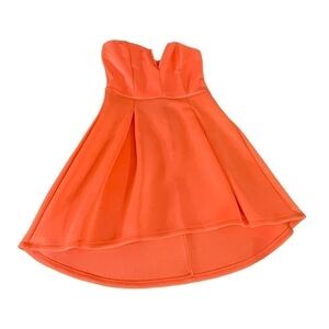 Charlotte Russe Strapless Coral Mini Dress ~ Size: Large
